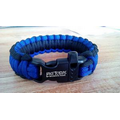 Paracord Survival Bracelet with Whistle Buckle - Laser Engraved